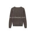 Herren Strickpullover aus Ramie/Baumwolle mit V-Ausschnitt